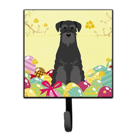 Jensendistributionservices Easter Eggs Standard Schnauzer Black Leash or Key Holder MI1709204